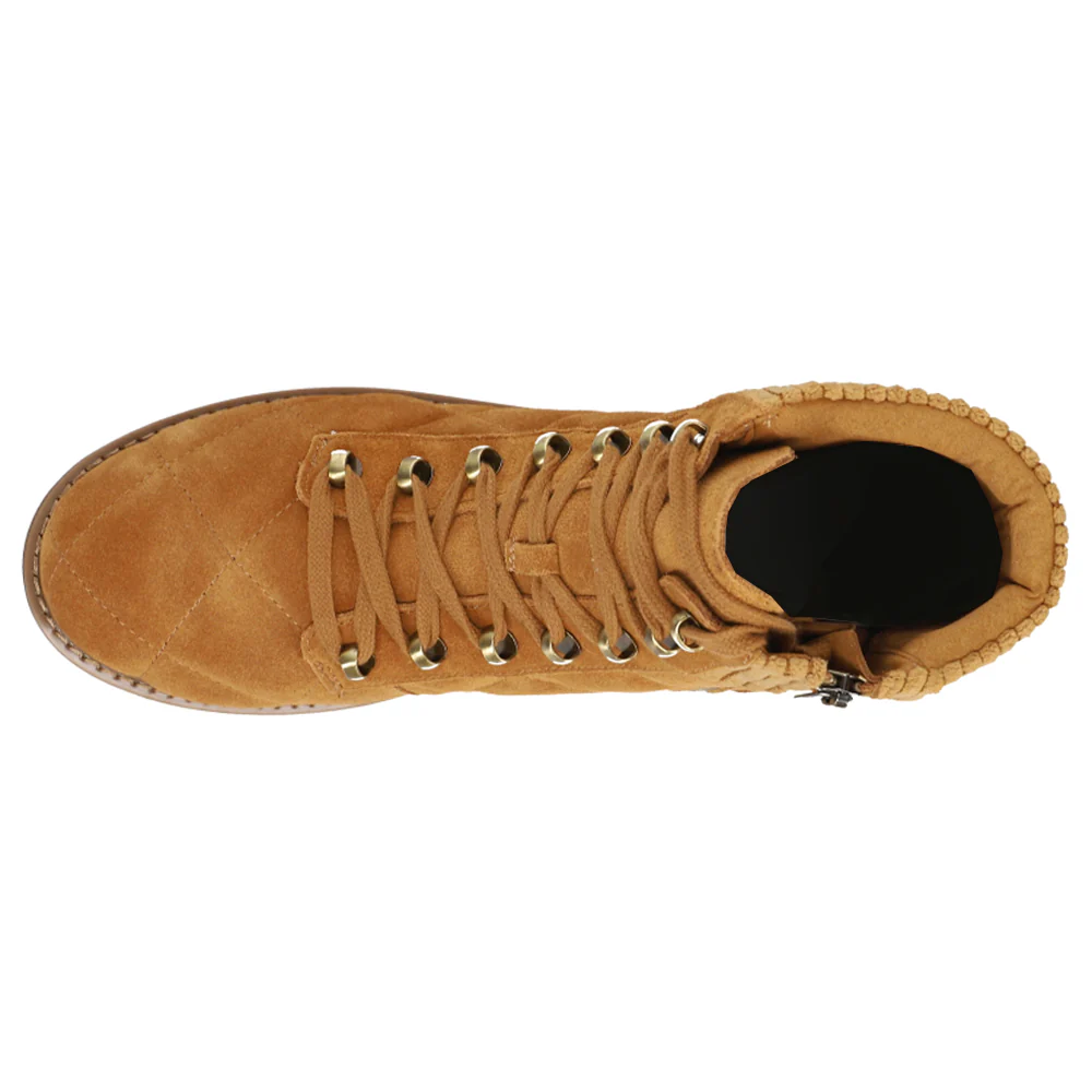Lakely X Martha Stewart Quilted Combat Round Toe Boots - Image 4