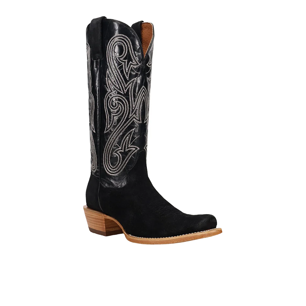 Lanessa Leather Square Toe Pull On Cowboy Boots - Image 2