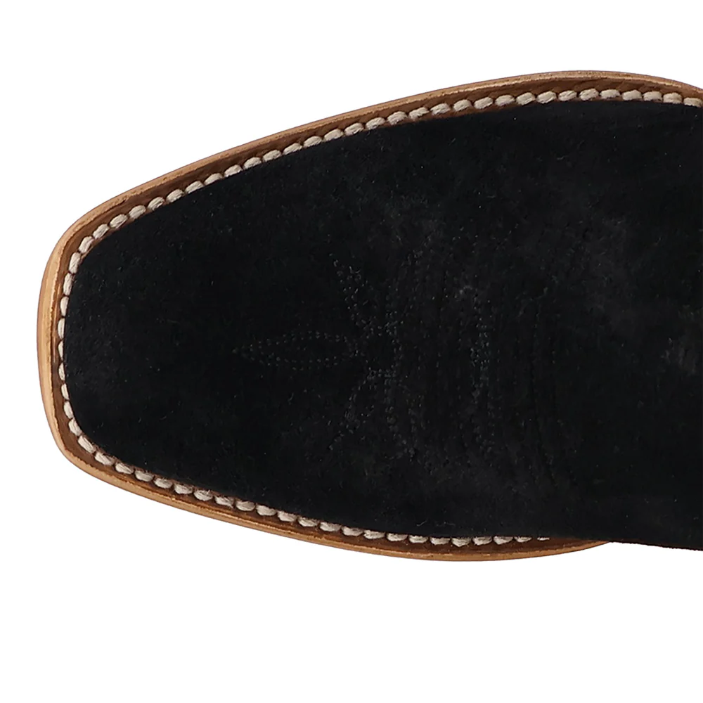 Lanessa Leather Square Toe Pull On Cowboy Boots - Image 4