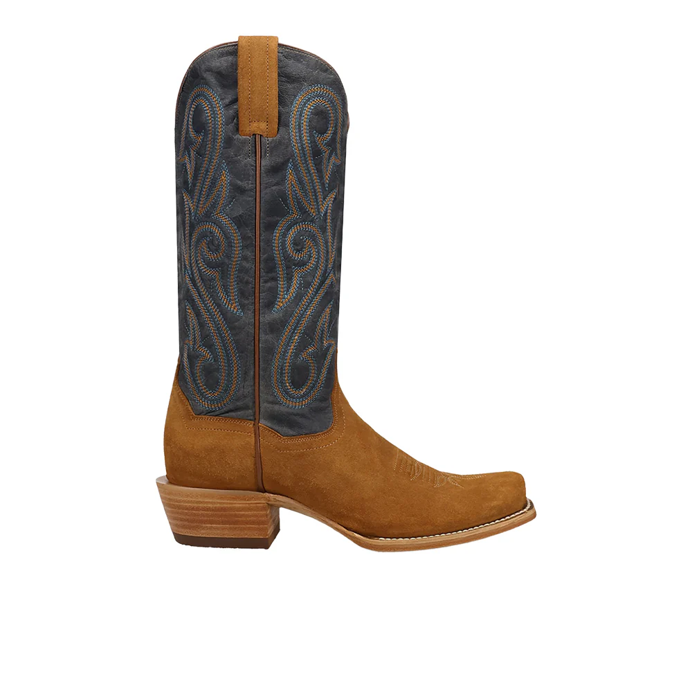 Lanessa Leather Square Toe Pull On Cowboy Boots