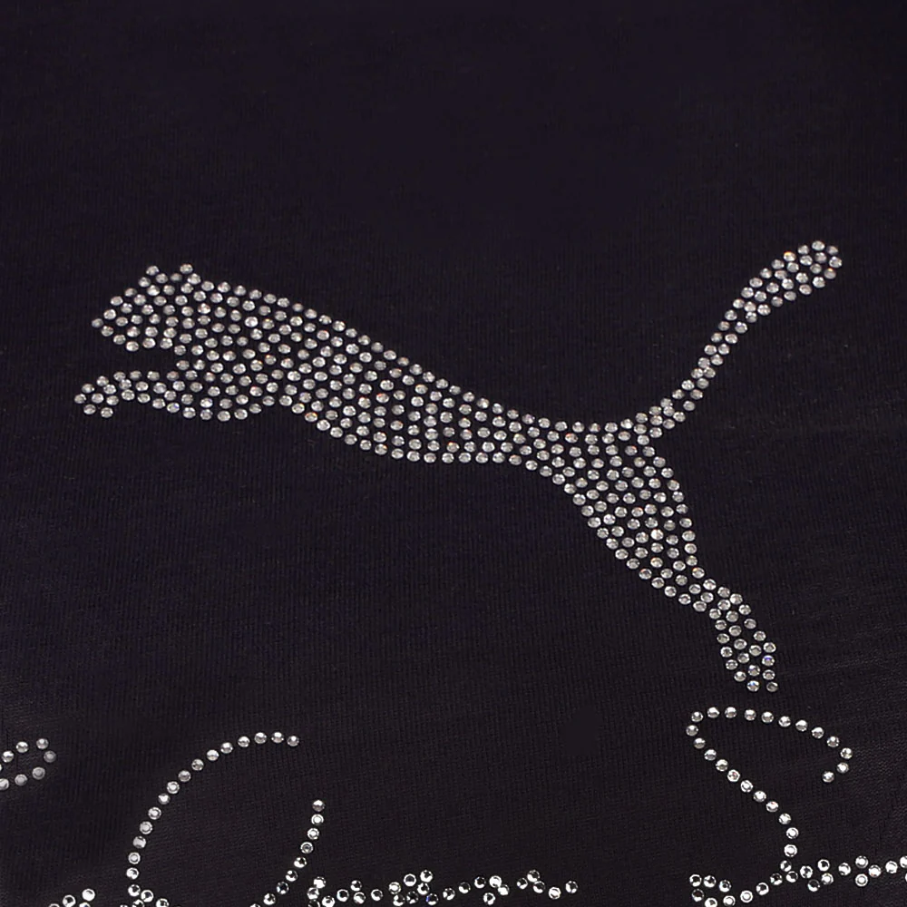 Laquan Smith Graphic Rhinestone Baby Crew Neck Short Sleeve T-Shirt - Image 5
