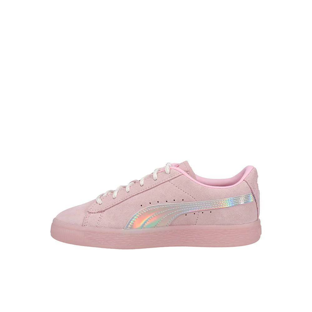 PUMA X L.O.L. Surprise! Suede Kitty Queen Metallic Lace Up Sneakers (Little Kid) - Image 3