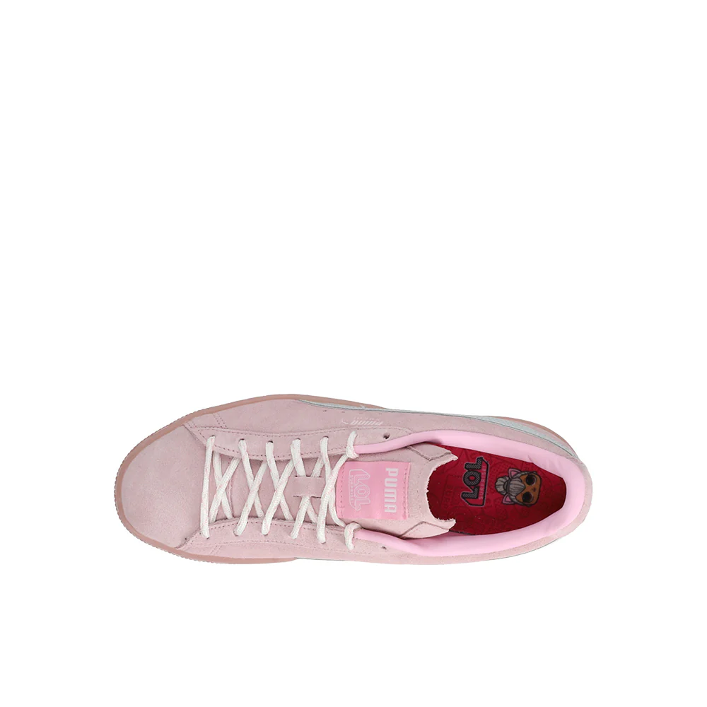 PUMA X L.O.L. Surprise! Suede Kitty Queen Metallic Lace Up Sneakers (Big Kid) - Image 4