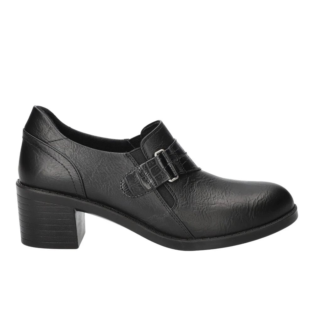 Lavelle Crocodile Strap Block Heel Comfort Shooties