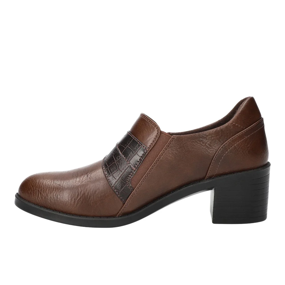 Lavelle Crocodile Strap Block Heel Comfort Shooties - Image 3