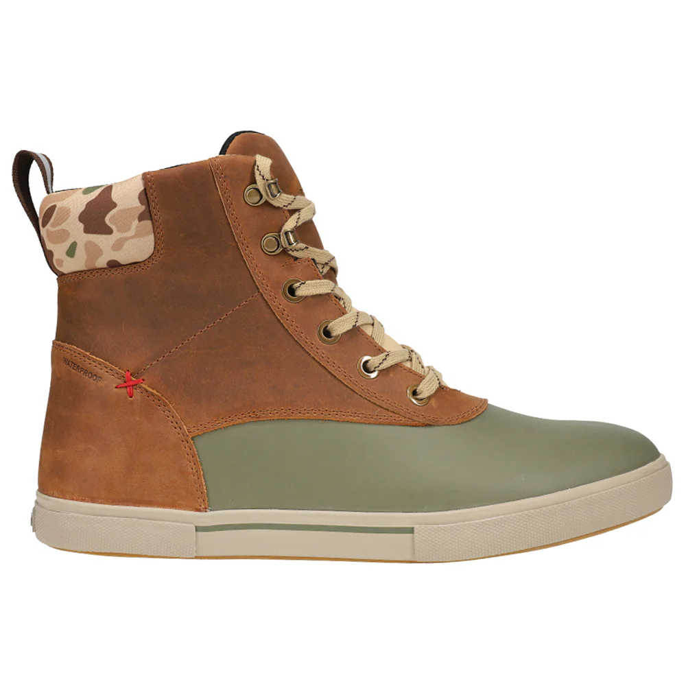 Leather Ankle Deck Lace Up Boots