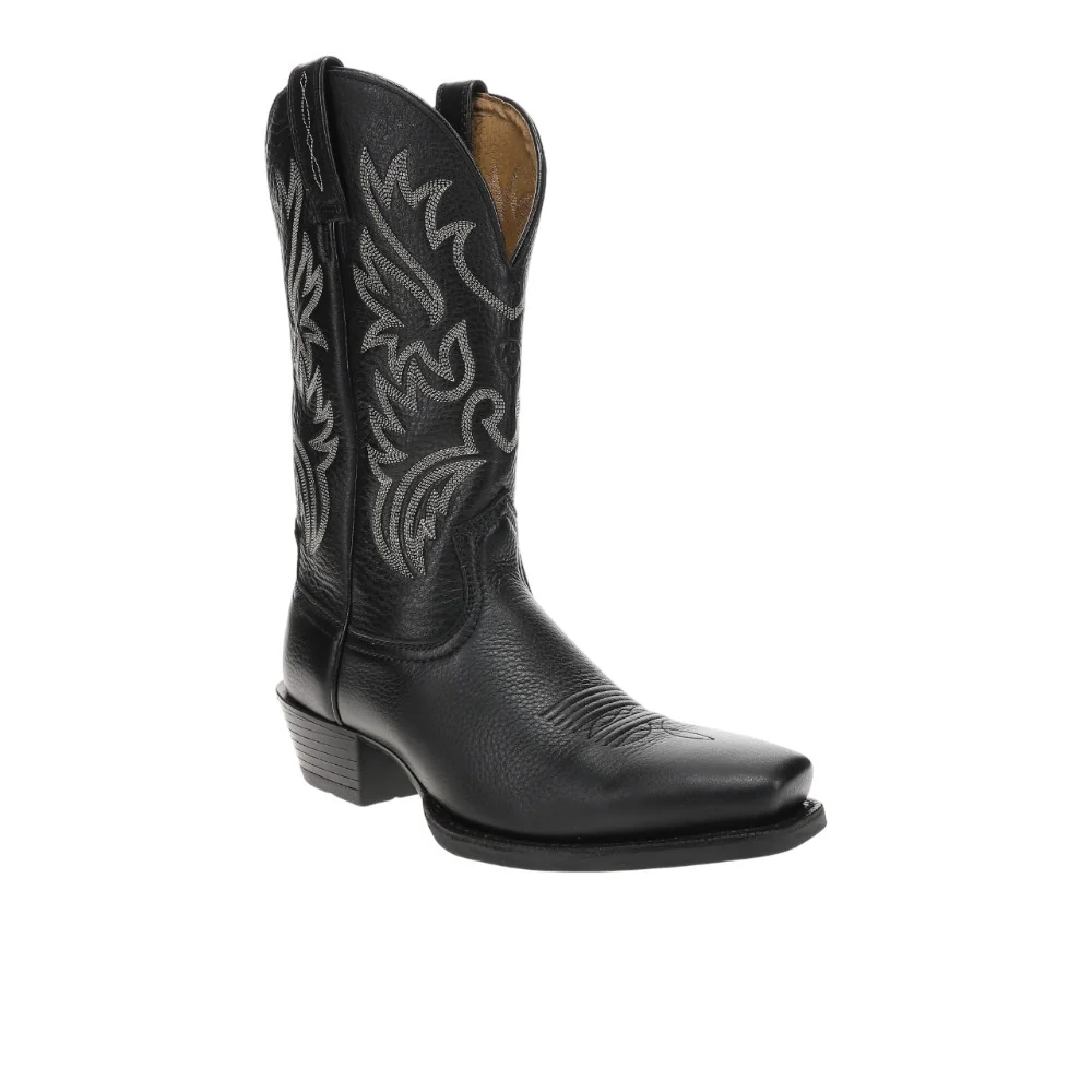 Legend Embroidered Square Toe Cowboy Boots - Image 2