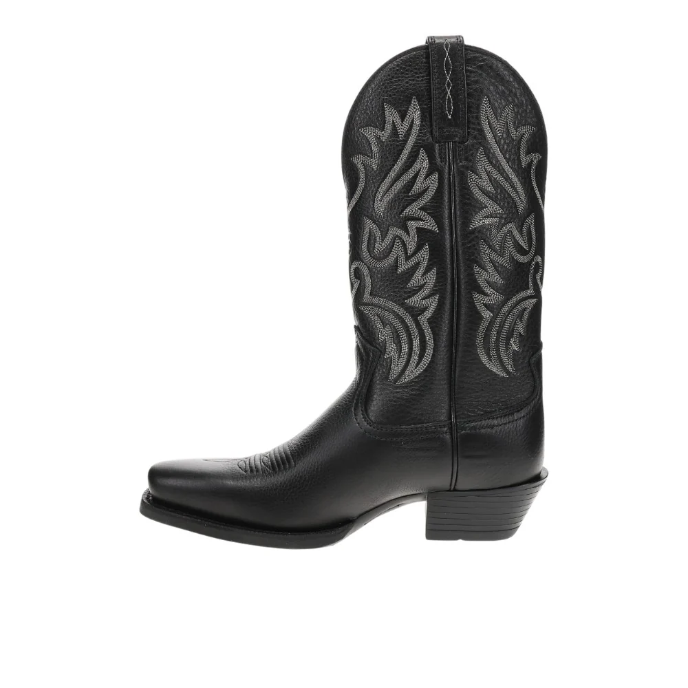 Legend Embroidered Square Toe Cowboy Boots - Image 3