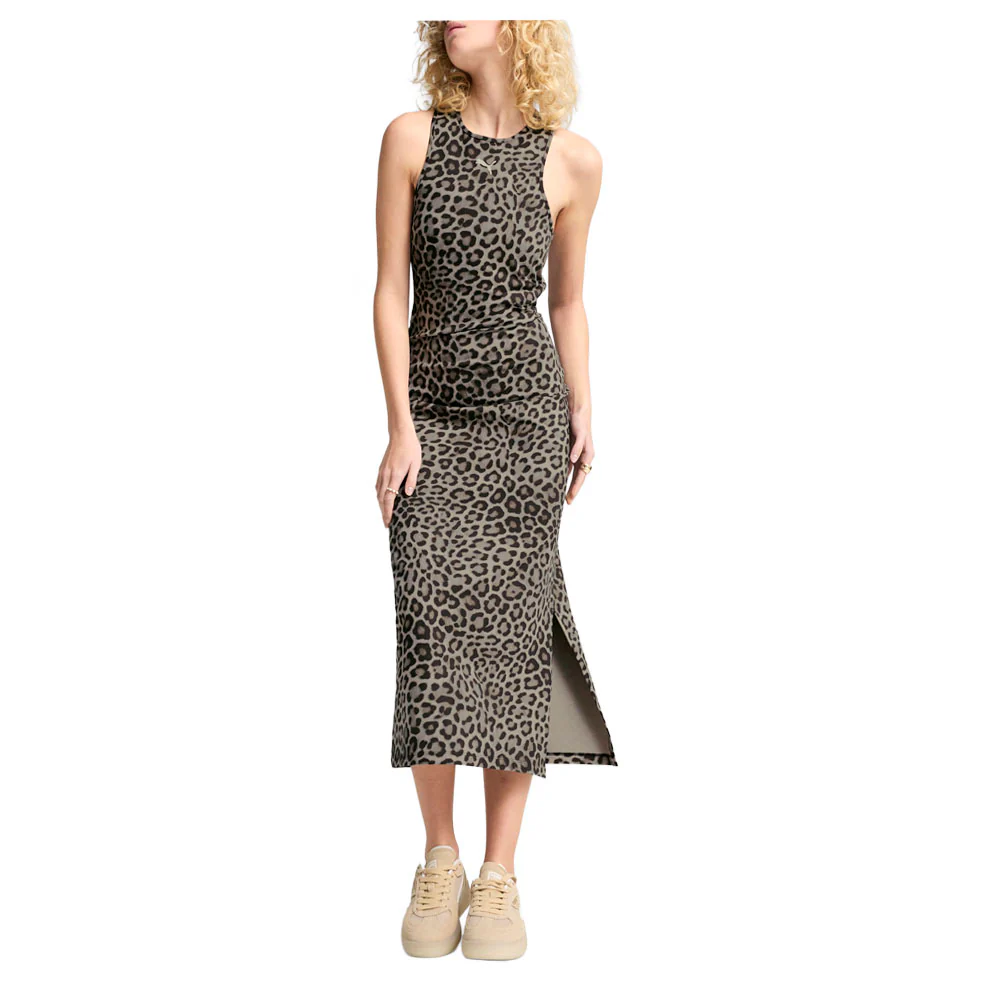 Leo Luxe Slim Sleeveless Midi Dress - Image 3