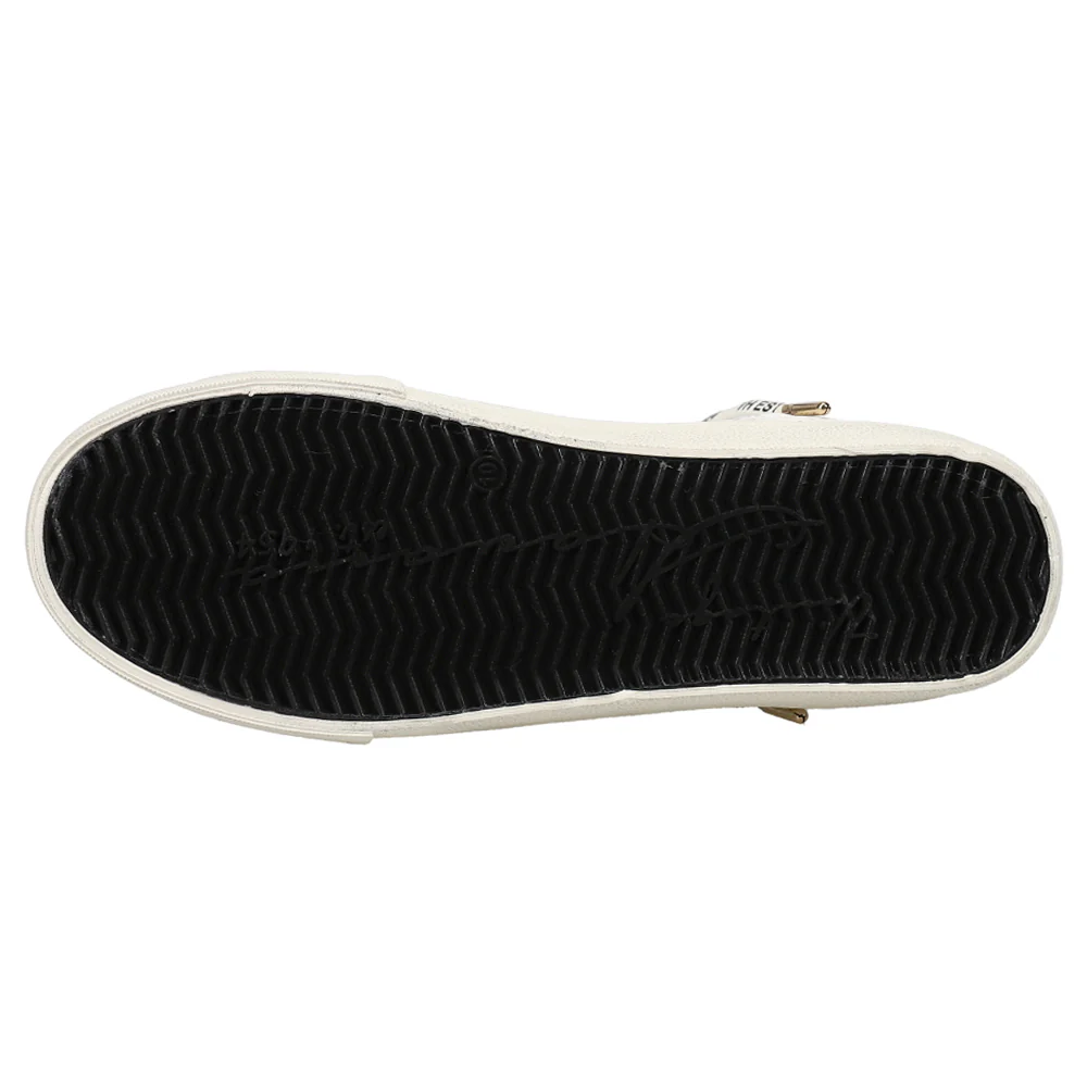 Lester Perforated High Top Slip On Sneakers - Image 5
