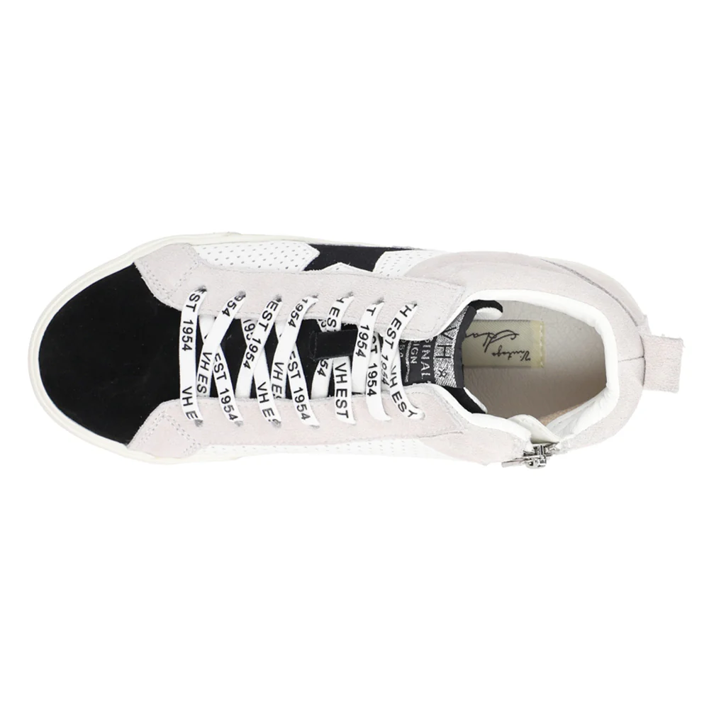 Lester Perforated High Top Slip On Sneakers - Image 4