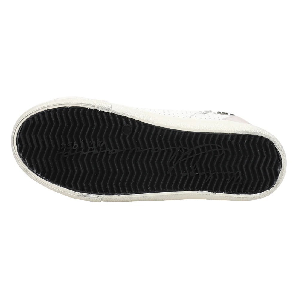 Lester Perforated High Top Slip On Sneakers - Image 5