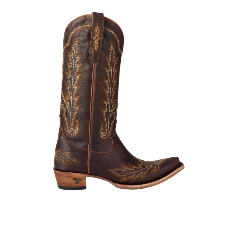 Lexington Embroidered Snip Toe Boots