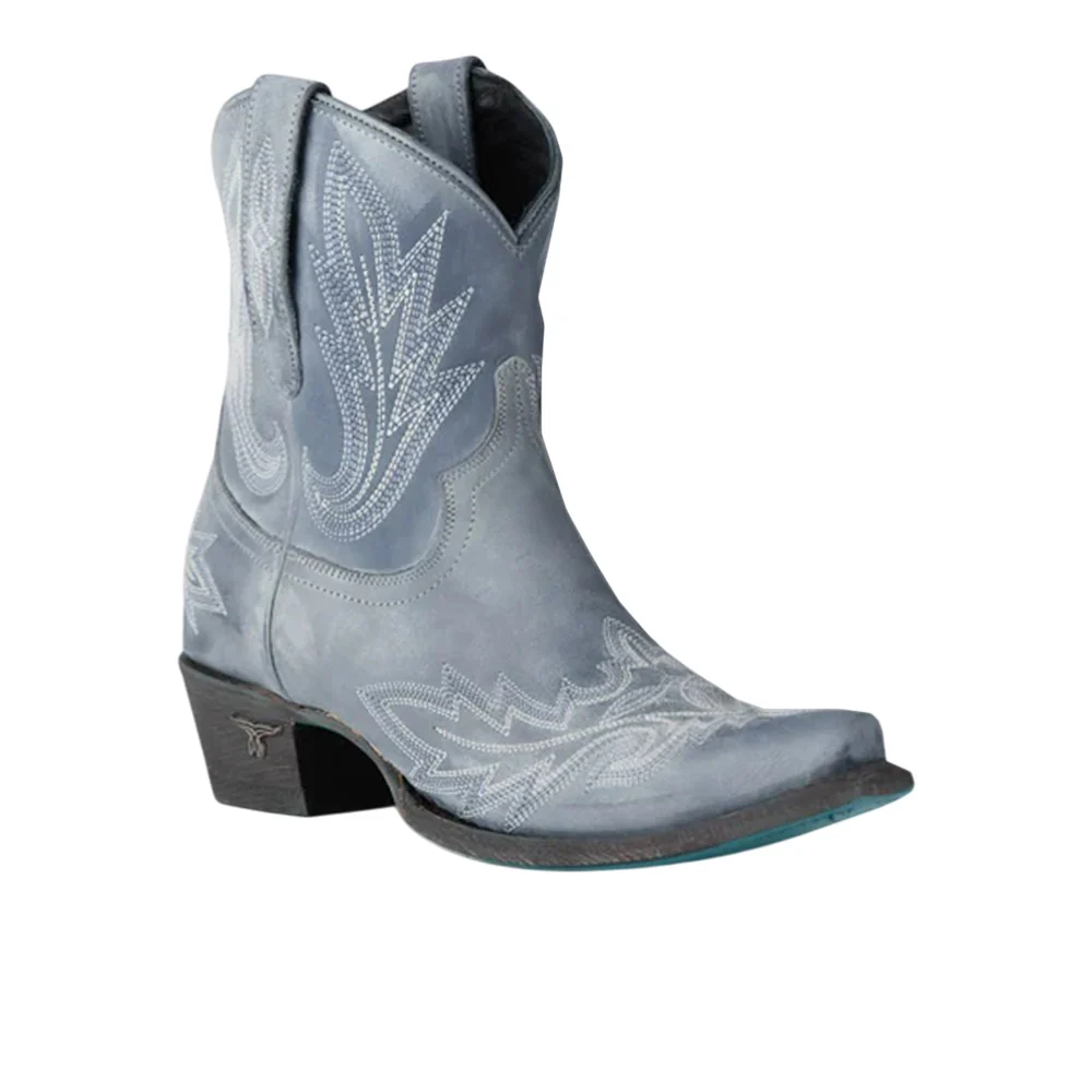 Lexington Embroidered Snip Toe Cowboy Bootie - Image 2