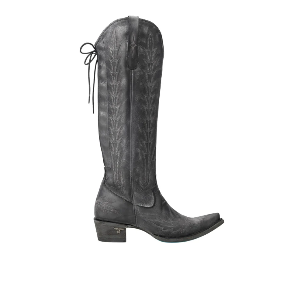 Lexington Knee High Embroidered Corset Cowboy Boot