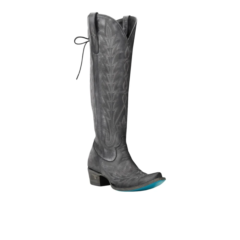 Lexington Knee High Embroidered Corset Cowboy Boot - Image 2