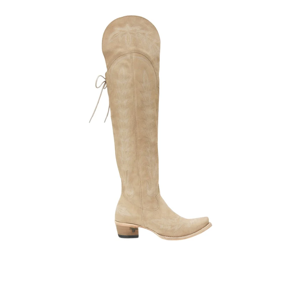 Lexington OTK Embroidered Snip Toe Corset Boot