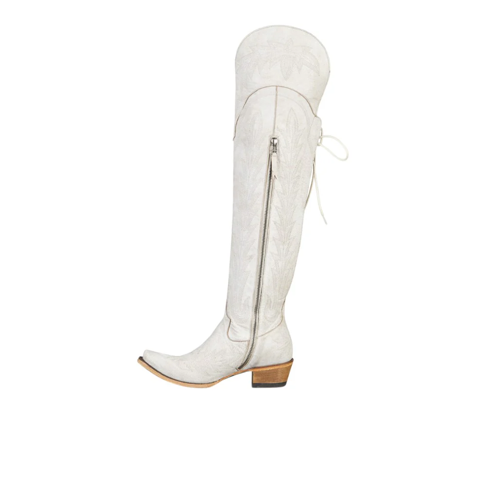 Lexington OTK Embroidered Snip Toe Corset Boot - Image 3