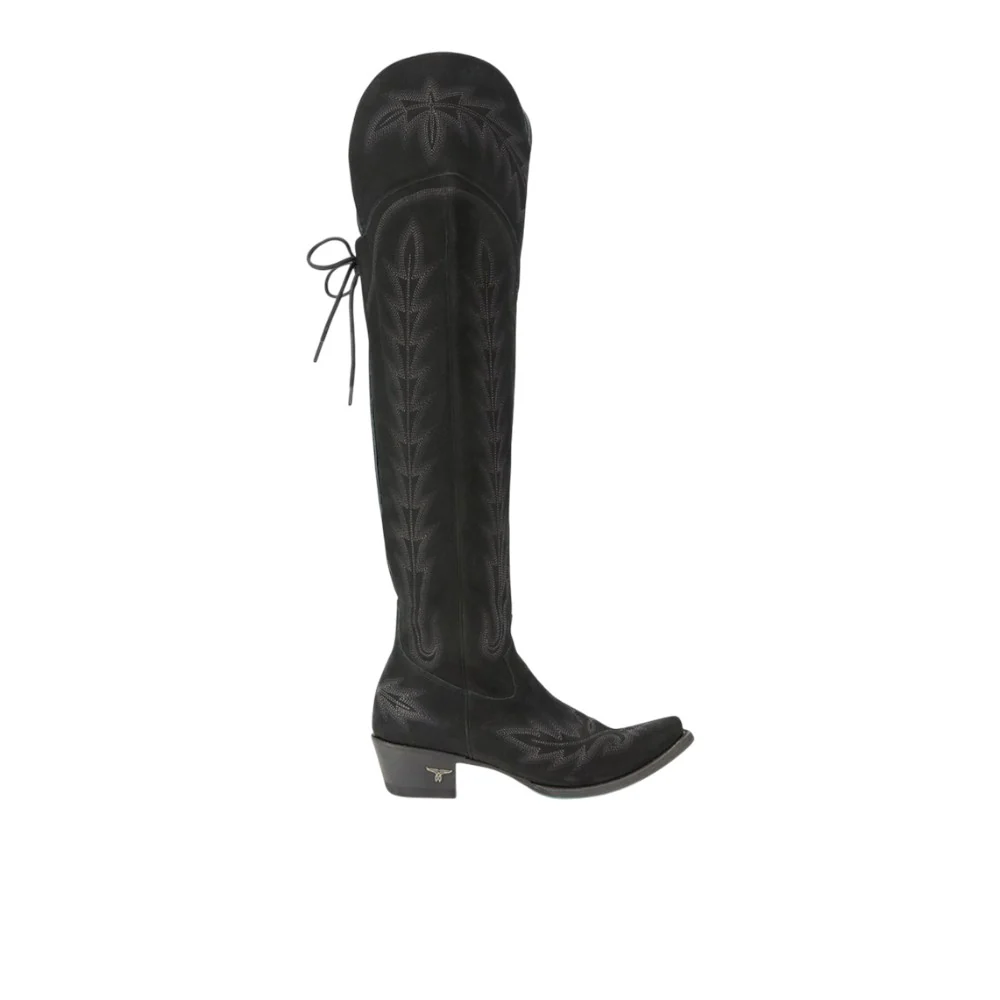 Lexington OTK Embroidered Snip Toe Corset Boot