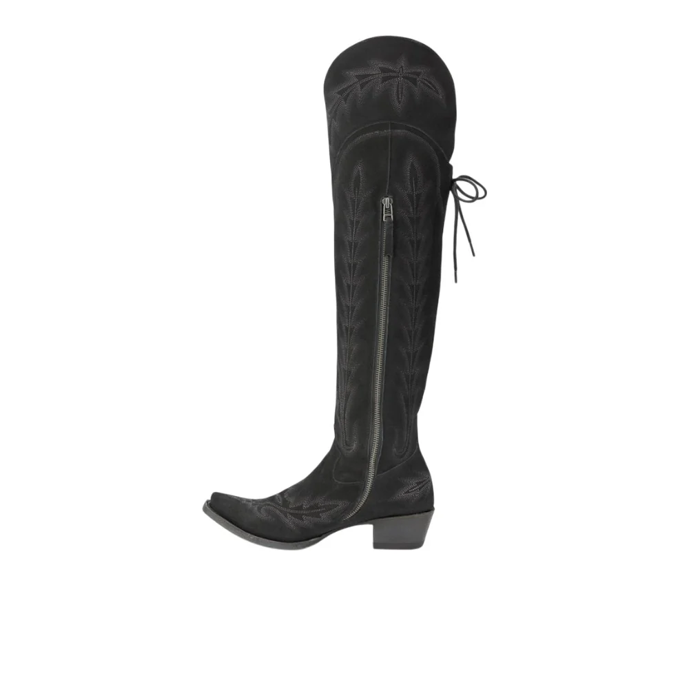 Lexington OTK Embroidered Snip Toe Corset Boot - Image 3