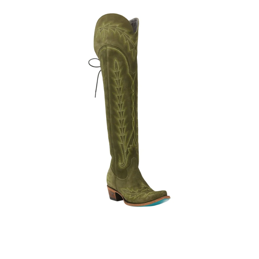 Lexington OTK Embroidered Snip Toe Corset Boot - Image 2