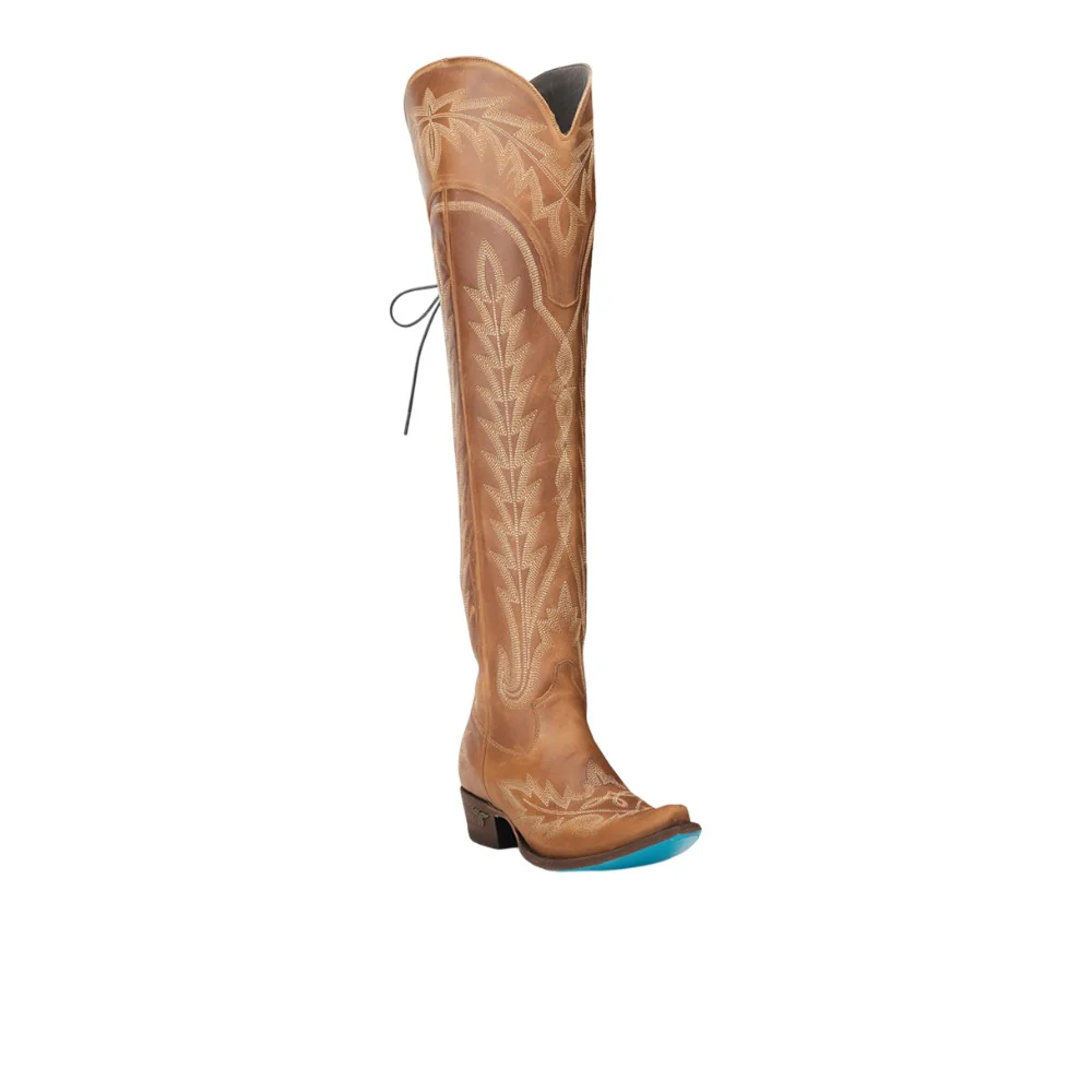 Lexington OTK Embroidered Snip Toe Corset Boot - Image 2