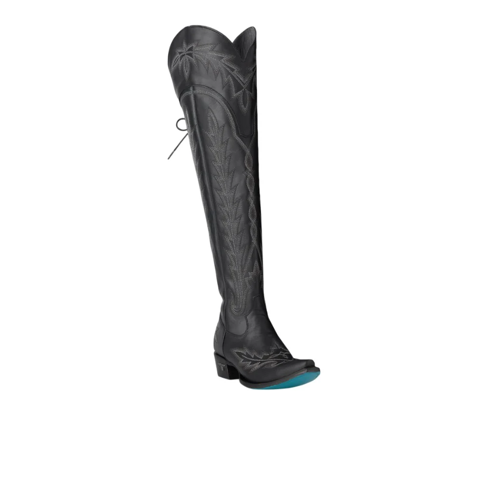 Lexington OTK Embroidered Snip Toe Corset Boot - Image 2