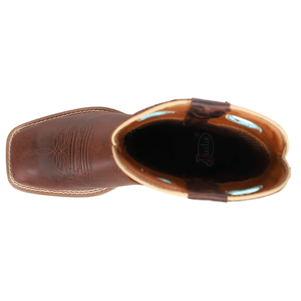 Liberty Square Toe Pull On Cowboy Boots - Image 4