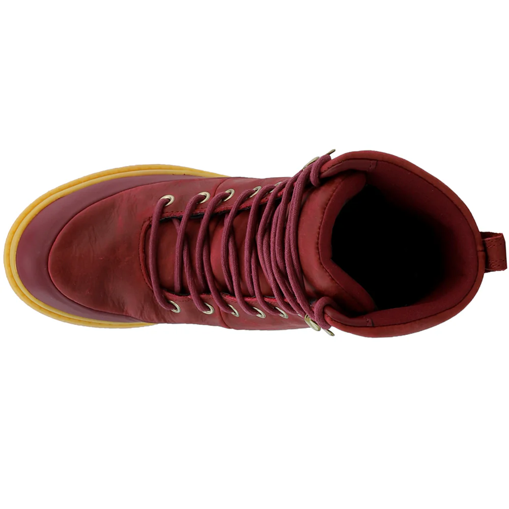 Liberty Waterproof Wedge Lace Up Round Toe Boots - Image 4