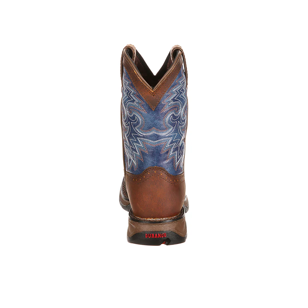 Western Square Toe Pull On Cowboy Boots (Little Kid - Big Kid) - Image 3