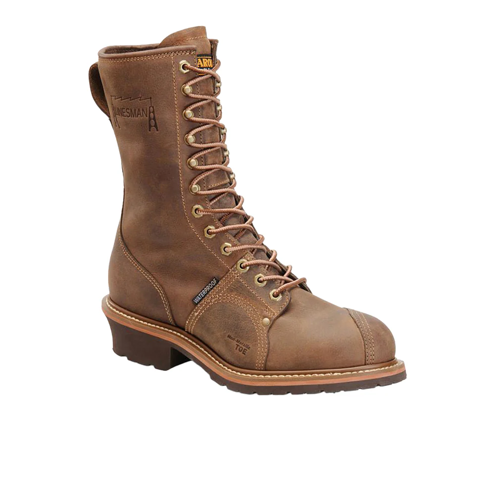 Linesman 10 Inch Waterproof Work Boots - Image 2