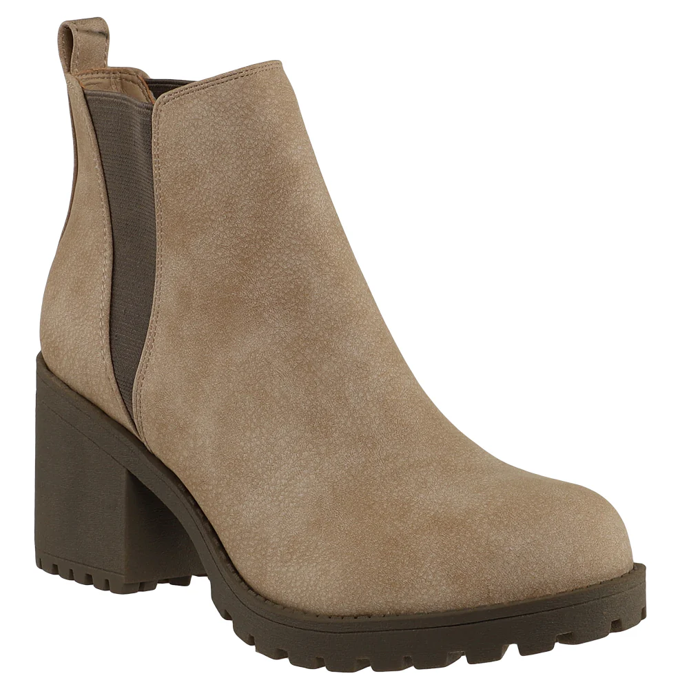 Lisbon Round Toe Pull On Platform Chelsea Booties - Image 2