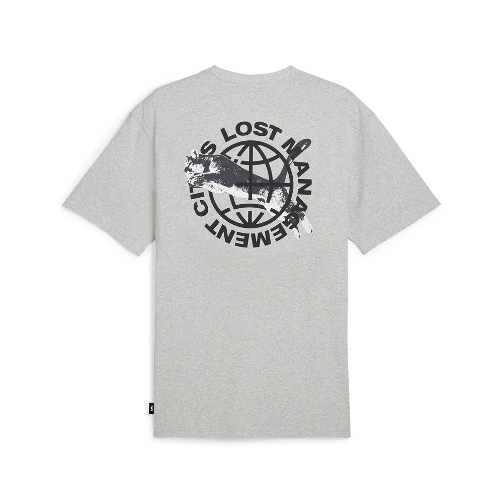 PUMA X LOST MANAGEMENT CITIES Graphic Cat Crew Neck Short Sleeve T-Shirt - Image 2