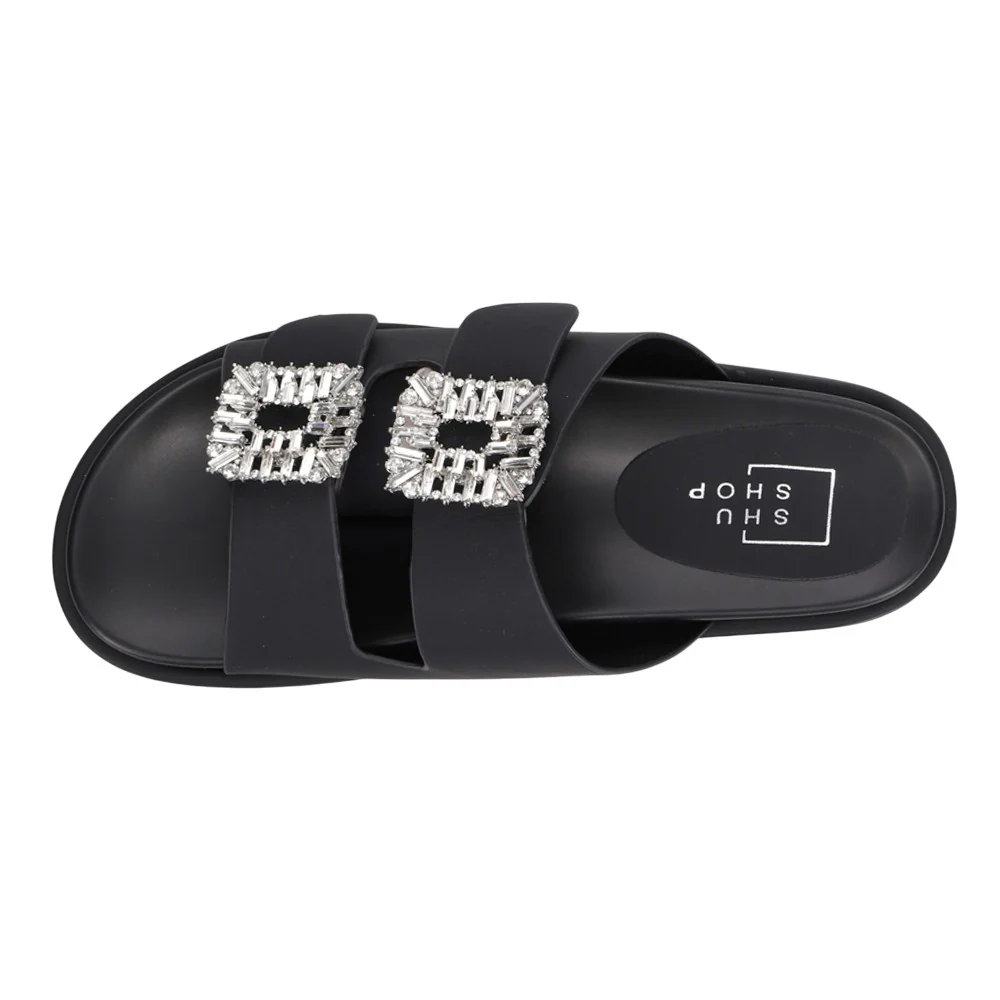 Lola Rhinestone Platform Sandals - Image 4
