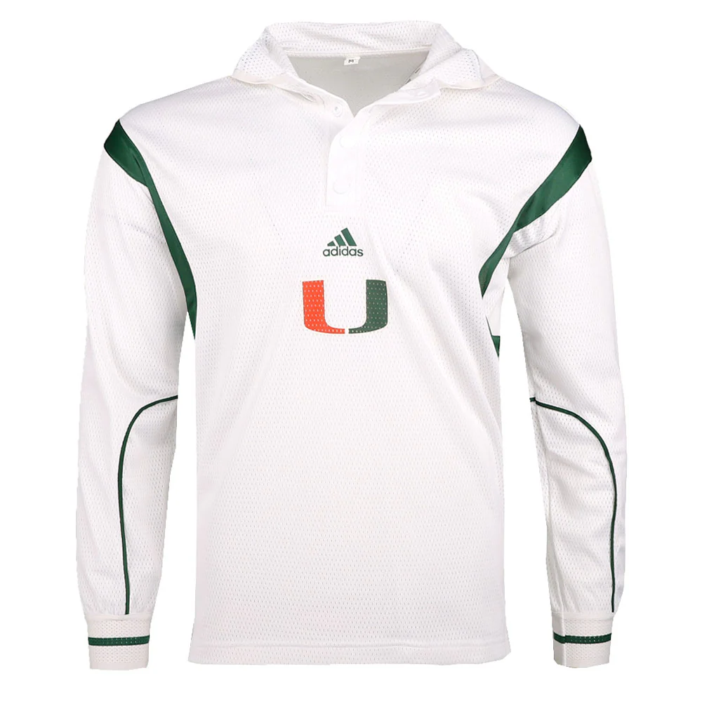 Miami Hurricanes Long Sleeve Hooded Button Up Sweatshirt