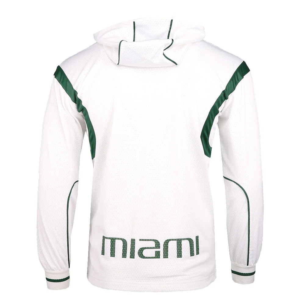 Miami Hurricanes Long Sleeve Hooded Button Up Sweatshirt - Image 2