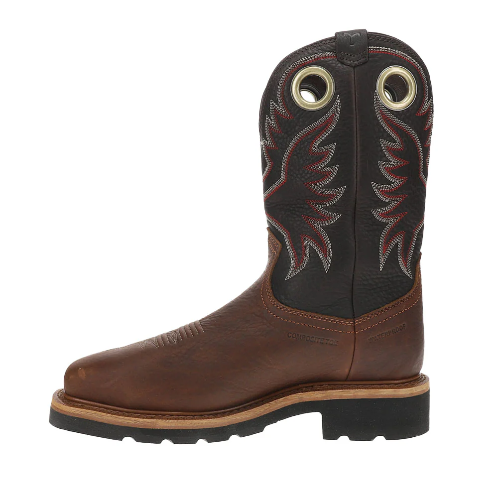 LongHaul Embroidered Waterproof Square Composite Toe Work Boot - Image 3