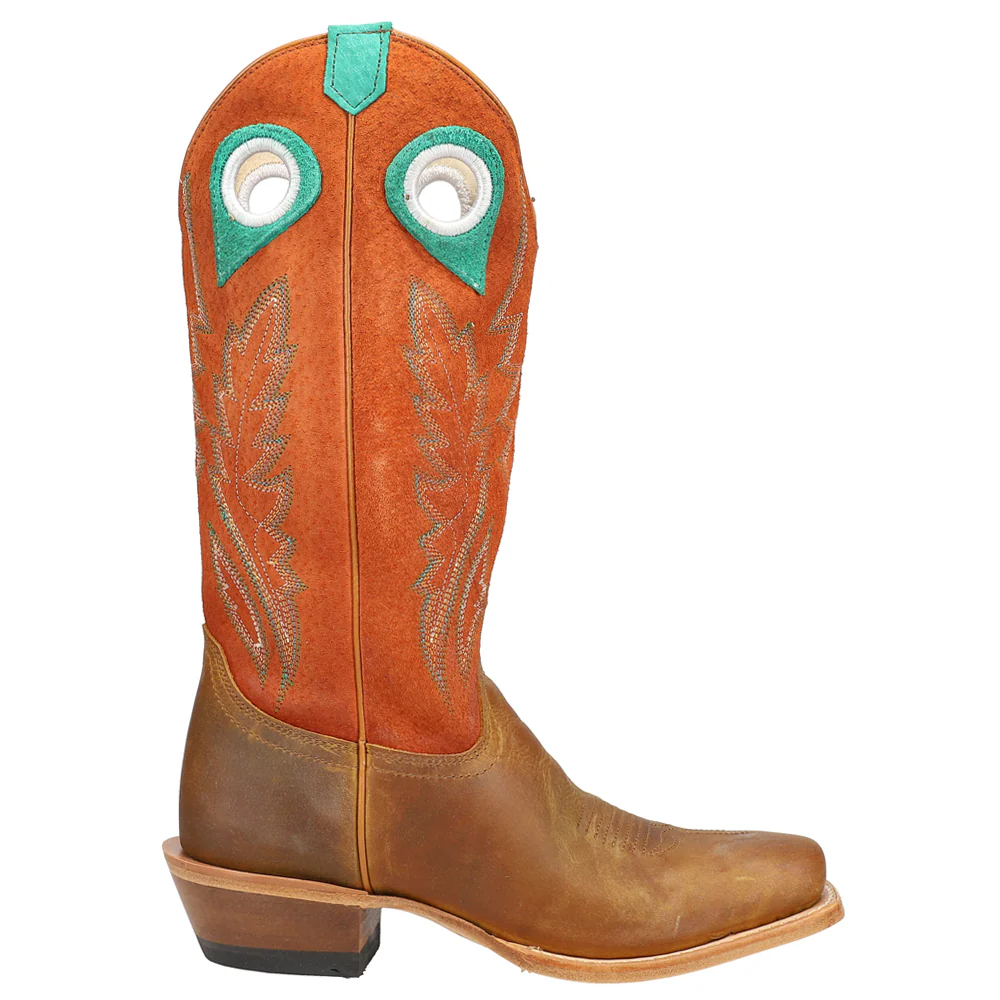 Lorena Square Toe Pull On Cowboy Boots