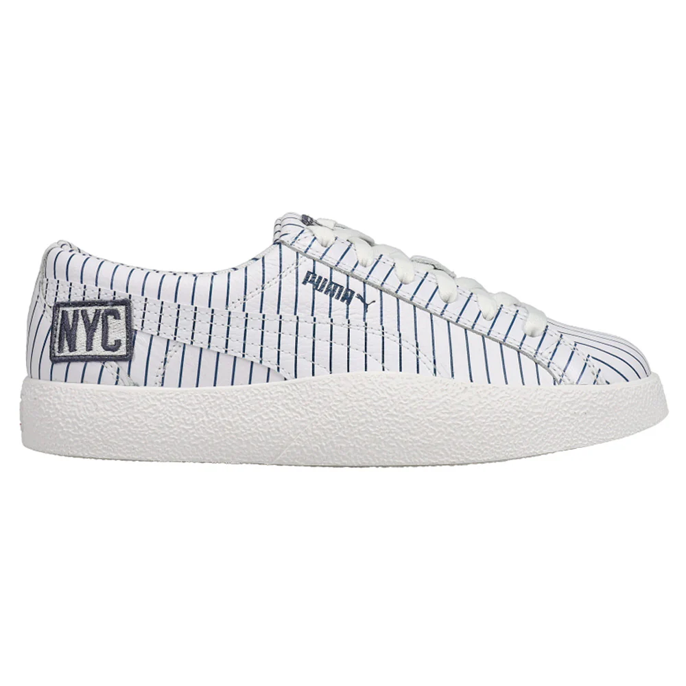 Love NYC Striped Lace Up Sneakers
