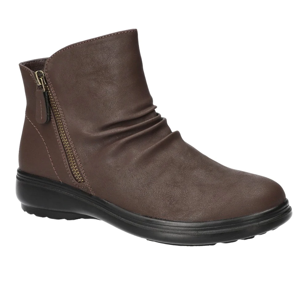 Lyra Double Zipper Ankle Round Toe Zippered Booties - Image 2