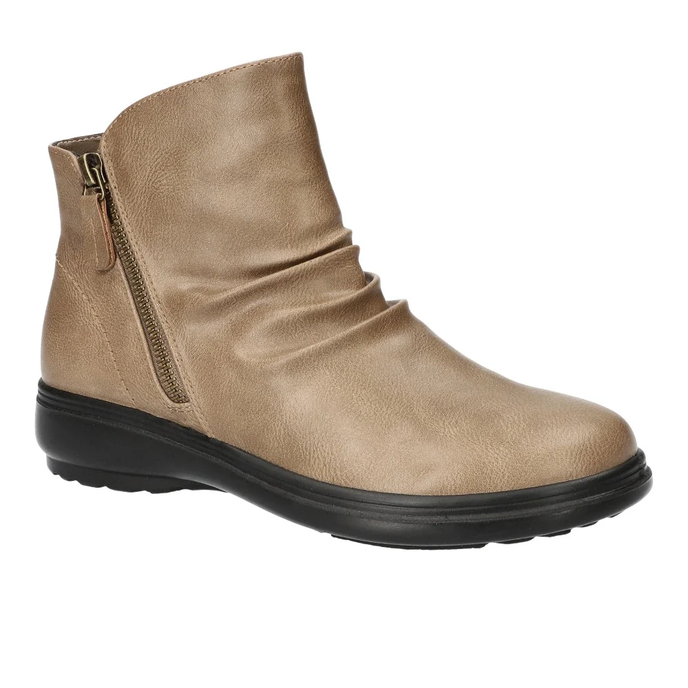 Lyra Double Zipper Ankle Round Toe Zippered Booties - Image 2