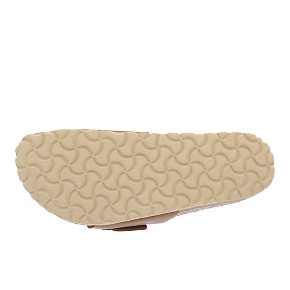 Madrid Big Buckle Oiled Leather Footbed Sandals - Image 5