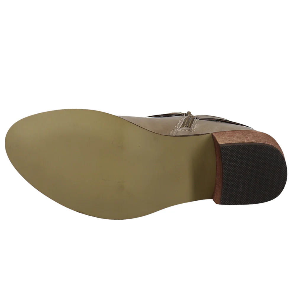 Mae Round Toe Zippered Booties - Image 5