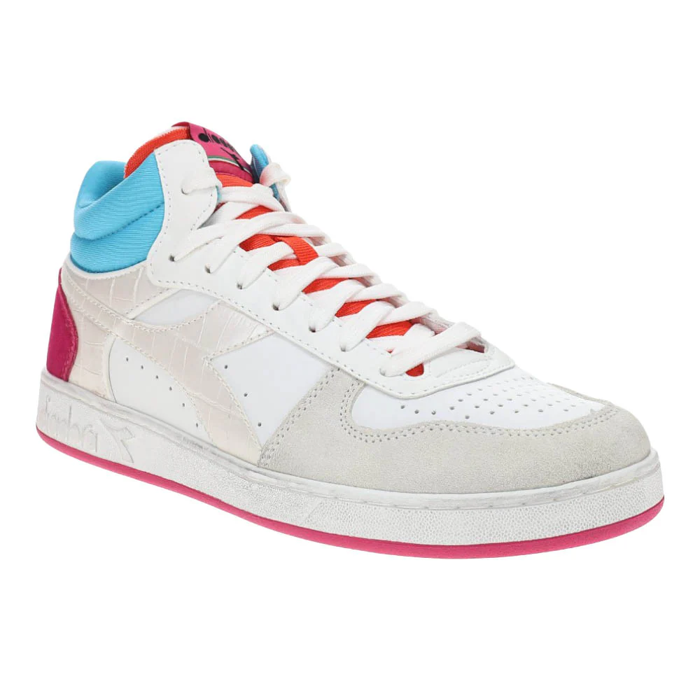 Magic Basket Demi Croco Lace Up Sneakers - Image 2