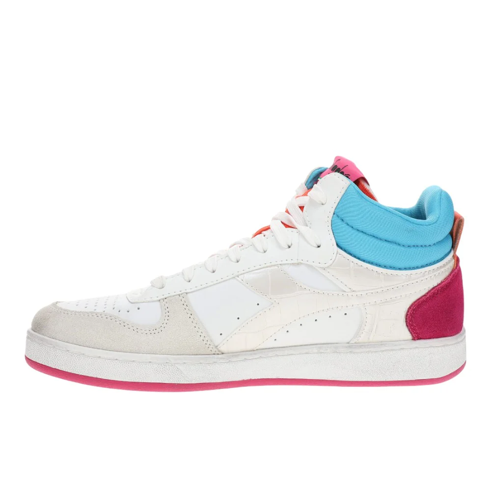 Magic Basket Demi Croco Lace Up Sneakers - Image 3