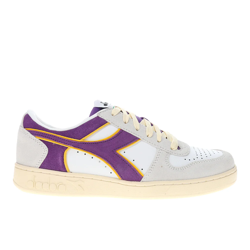 Magic Basket Low Suede Leather Lace Up Sneakers