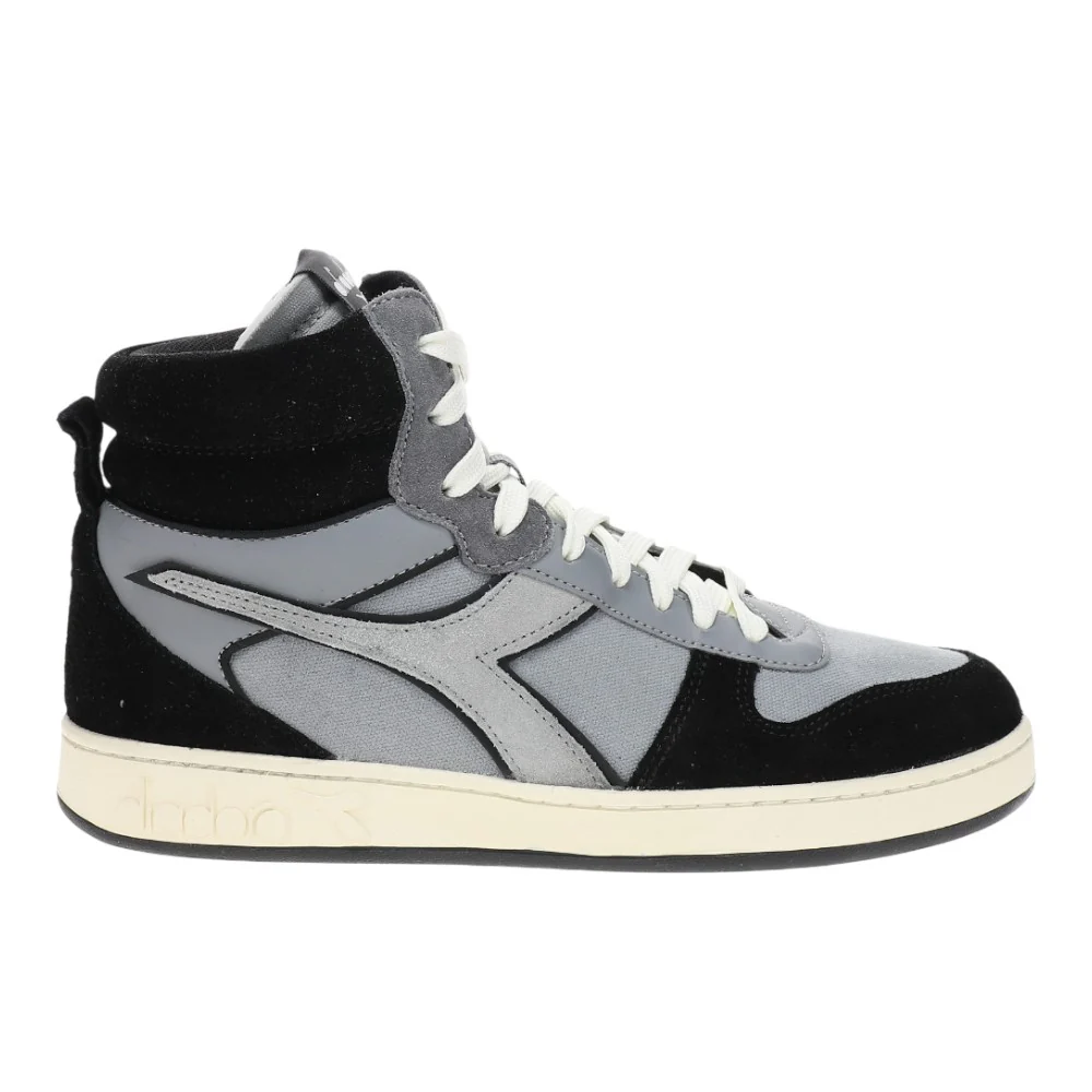 Magic Basket Mid Treated Lace Up Sneakers