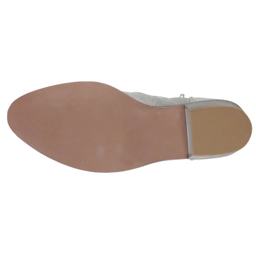 Majestic Metallic Round Toe Zippered Boots - Image 5