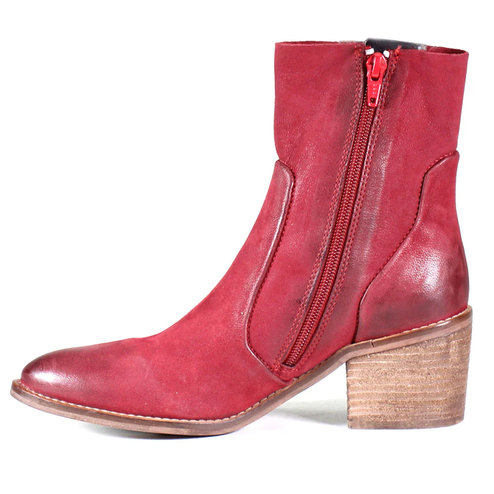 Majestic Round Toe Zippered Boots - Image 3