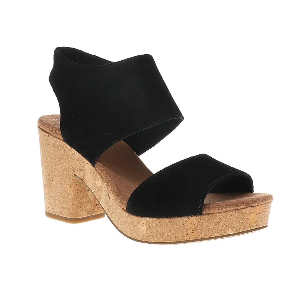 Majorca Cork Block Heel Sandals - Image 2